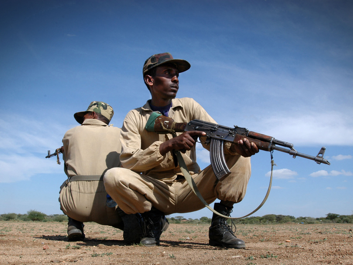 Ein äthiopischer Soldat. Die Lage zwischen den Volksgruppen eskaliert zusehends. (Symbolfoto: gem)