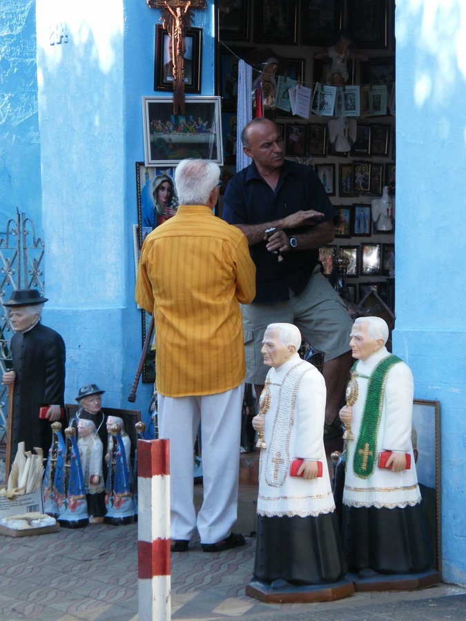 An Padre Cícero kommt man in Juazeiro do Norte nicht vorbei. Überall erinnern Figuren und Darstellungen an den populären Geistlichen. (Foto: Horat)