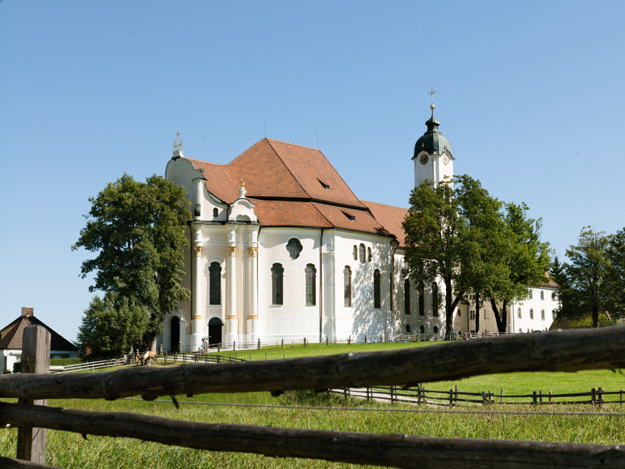 Die Wieskirche in Steingaden, Bistum Augsburg. (Foto: KNA)
