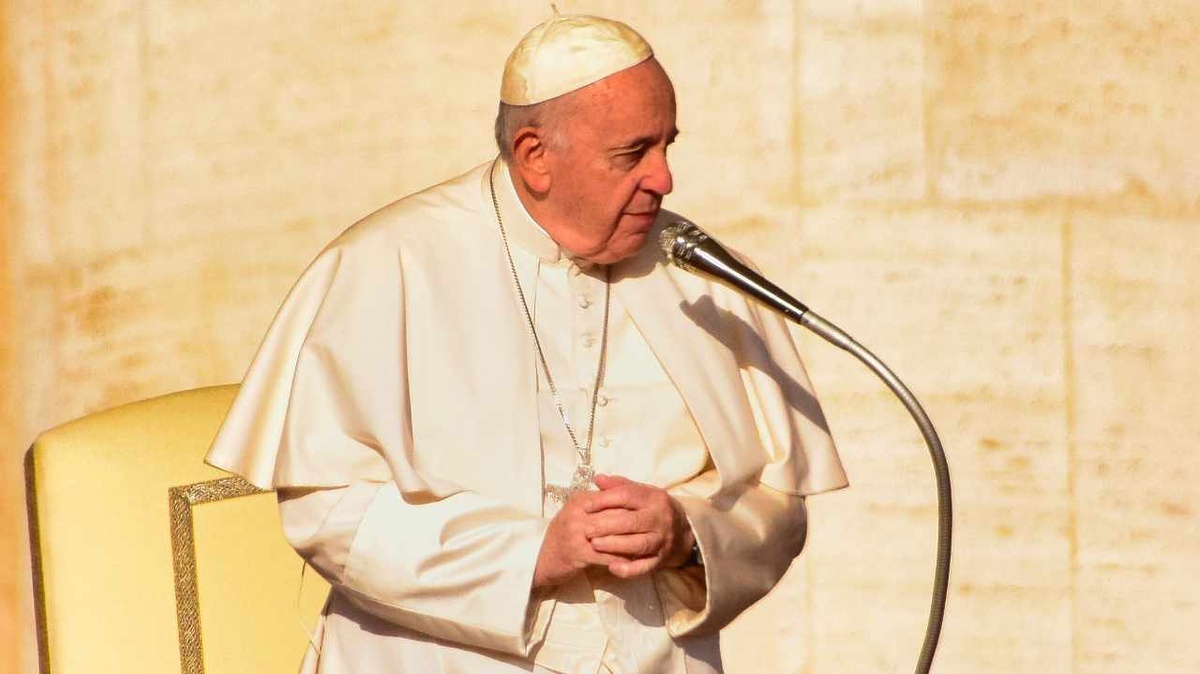Papst Franziskus spricht. (Foto: gem)