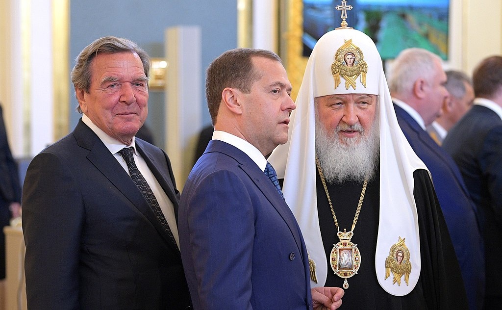Gerhard Schröder bei der Vereidigung des russischen präsidenten Wladimir Putin im Mai 2018. (Foto: www.kremlin.ru)