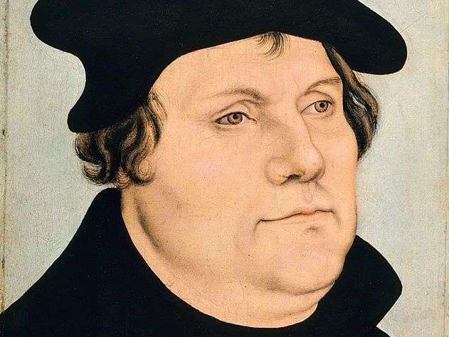Ausschnitt aus einem Luther-Proträt von Lucas Cranach. (Foto: gem)