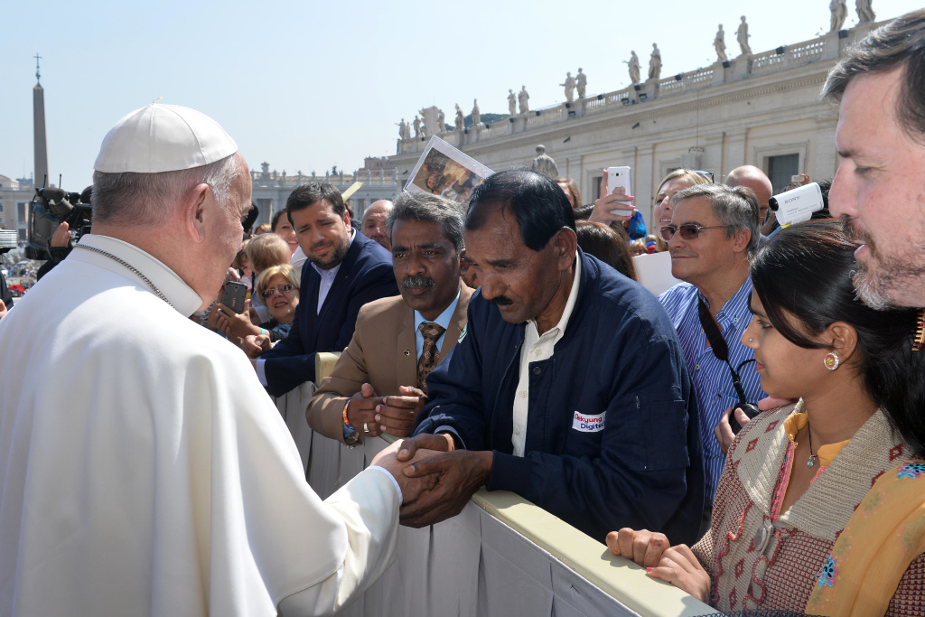 Asia Bibis Ehemann Ashiq Masih hatte Papst Franziskus um Untersützung gebeten. (Foto: KNA)