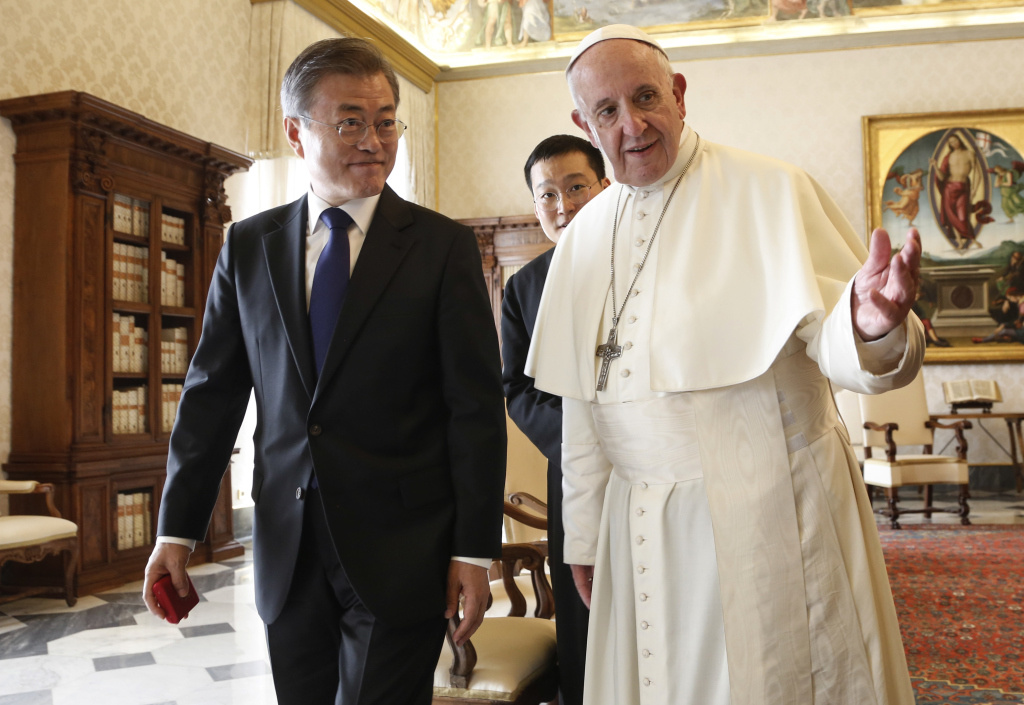 Moon Jae-in- Präsident von Südkorea, sprach mit Papst Franziskus über eine Reise nach Nordkorea. (Foto: KNA)