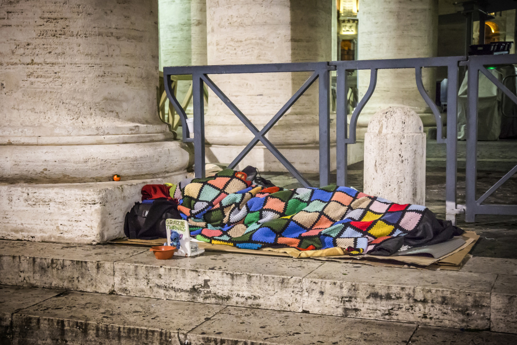 Obdachloser im Vatikan. (Foto: KNA)